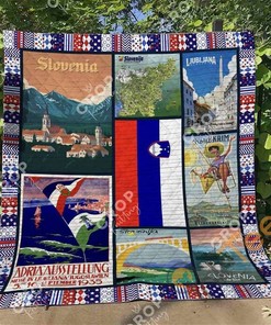 Personalized Slovenian Cultural Quilt Blanket Bedding Set for Cultural Appreciation