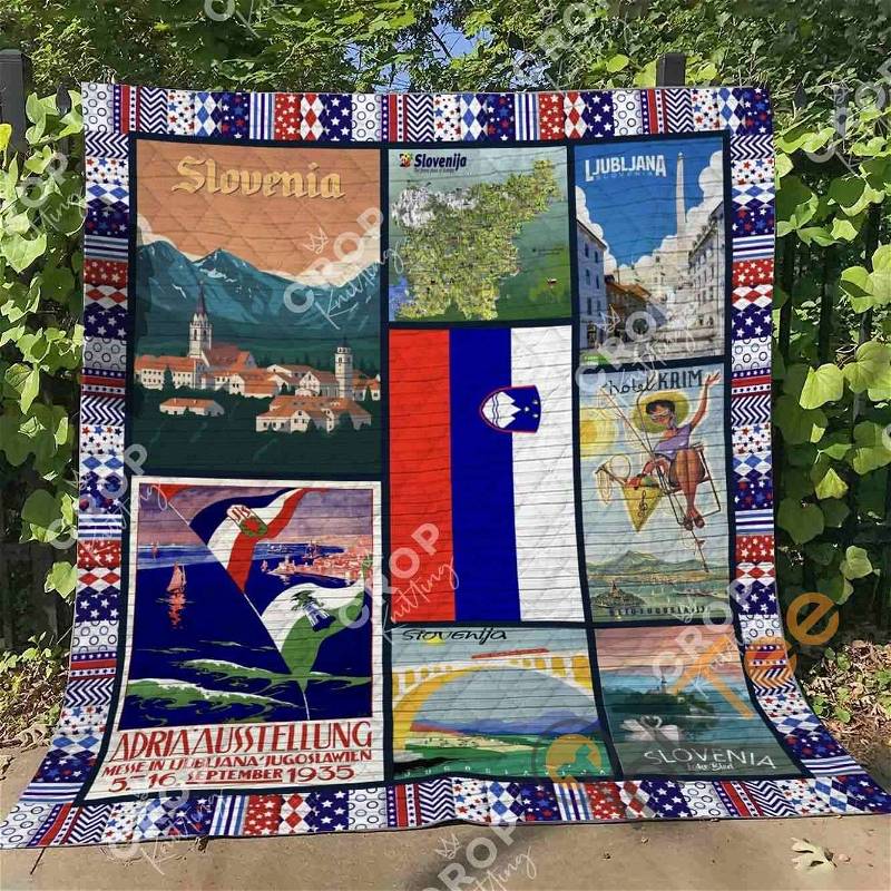 Personalized Slovenian Cultural Quilt Blanket Bedding Set for Cultural Appreciation