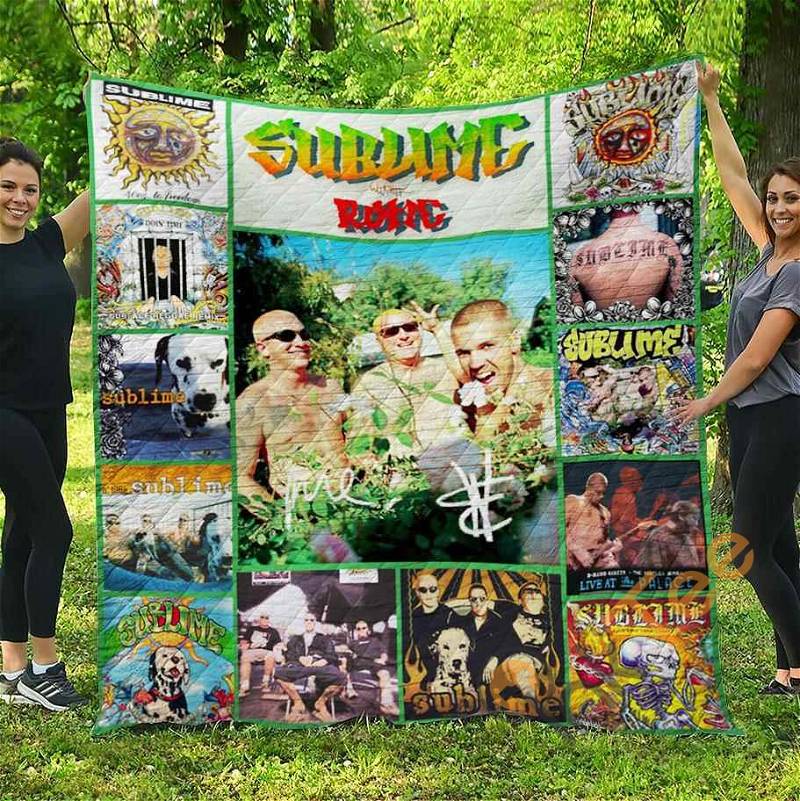 Personalized Sublime Design Quilt Blanket Bedding Set with 2 Pillowcases