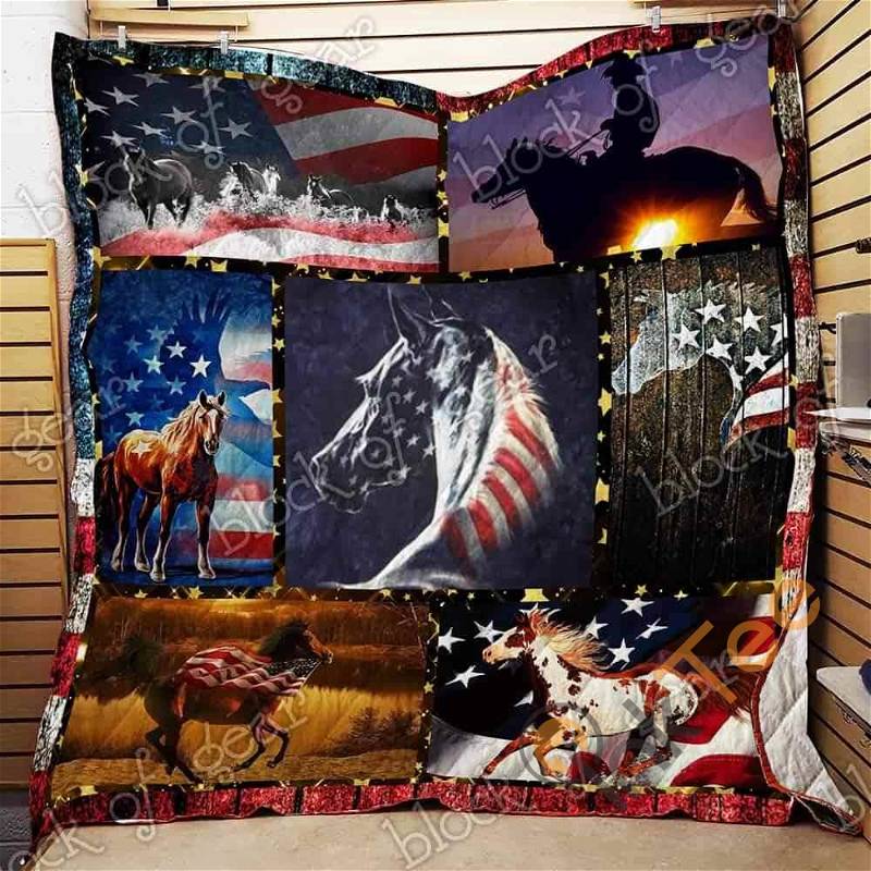 Personalized Sweet Land Of Liberty Themed Quilt Blanket And Bedding Set with 2 Pillowcases
