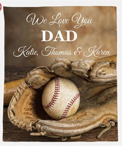 Personalized Text Blanket We Love You Family Gift Sherpa Fleece Blanket Gifts for Family, for Couple