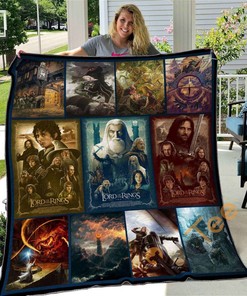 Personalized The Lord Of The Rings Quilt Blanket Bedding Set with Pillowcases