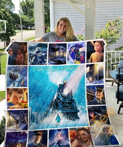 Personalized The Polar Express Quilt Blanket Bedding Set with Pillowcases