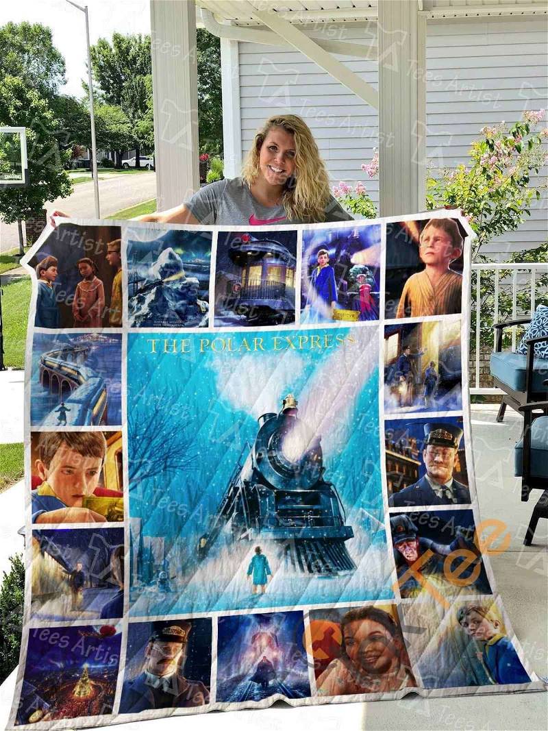 Personalized The Polar Express Quilt Blanket Bedding Set with Pillowcases