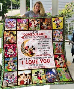 Personalized To My Gorgeous Wife Quilt Blanket Bedding Set with Pillowcases