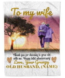 Personalized To My Wife Anniversary Custom Blanket Fleece Blanket For Wife From Husband Birthday