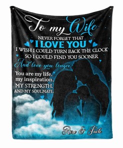 Personalized To My Wife You Are My Life Fleece Blanket For Wife From Husband Birthday