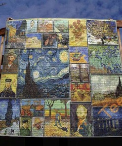 Personalized Van Gogh Collection Quilt Blanket Bedding Set