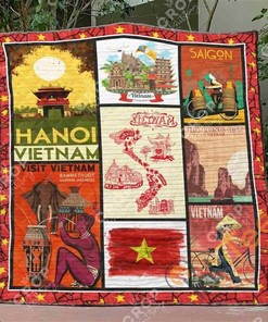 Personalized Vietnam Cultural Quilt Blanket Bedding Set for Cultural Appreciation