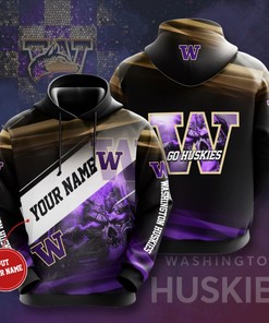 Personalized Washington Huskies Custom Hoodie 3D