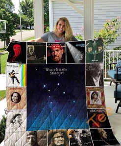 Personalized Willie Nelson 3 Quilt Blanket Bedding Set with Pillowcases