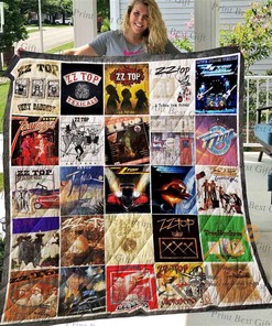 Personalized ZZ Top Quilt Blanket Bedding Set