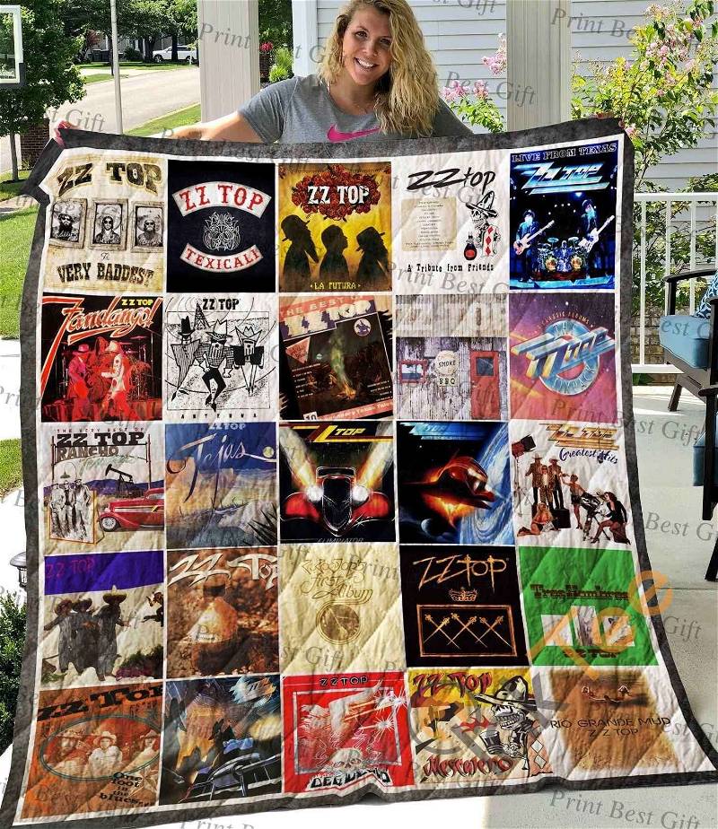 Personalized ZZ Top Quilt Blanket Bedding Set