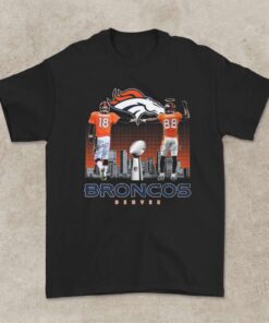 Peyton Manning And Demaryius Thomas Denver Broncos Signatures T-Shirt