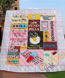 Pharmacy Quilt Blanket Bedding Set
