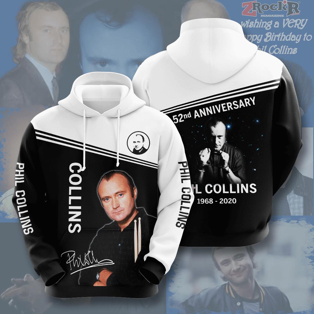 Phil Collins Custom Hoodie 3D