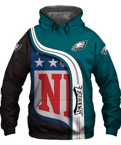 Philadelphia Eagles 3D Hoodie Pullover Zip Hoodie Nfl for Fans