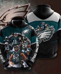 Philadelphia Eagles Custom Sport All Over Print Hoodie 3D 6