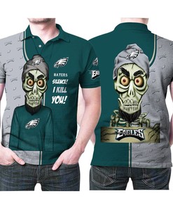 Philadelphia Eagles Haters Silence The Dead Puppet 3D All Over Print Polo Shirt