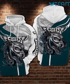 Philadelphia Eagles Hoodie 3D Pitbull Head Unique Philadelphia Eagles Gift