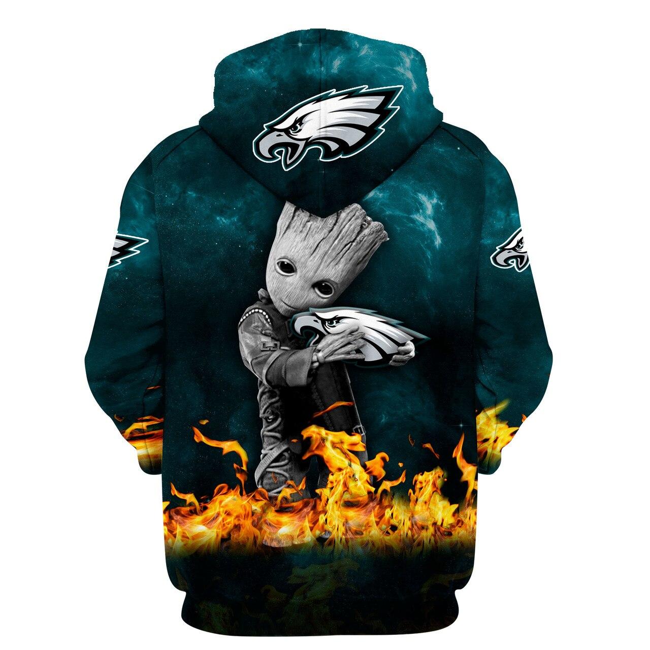Philadelphia Eagles Hoodie 3D With Quote In My Dna Gifts for Fans - Image 2