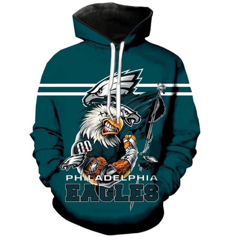 Philadelphia Eagles Hoodie Ultra-Cool Design Pullover Nfl
