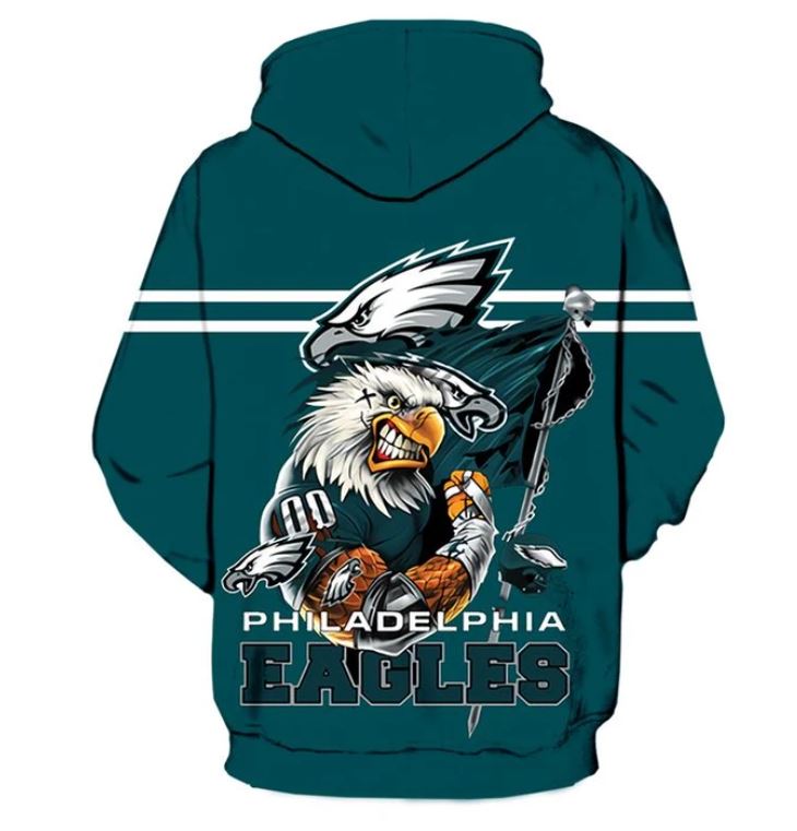 Philadelphia Eagles Hoodie Ultra-Cool Design Pullover Nfl - Image 2