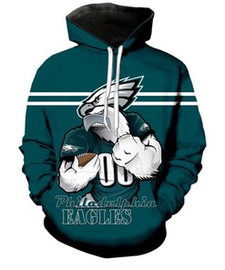 Philadelphia Eagles Hoodie Ultra-Cool Design Style #1 Pullover Nfl