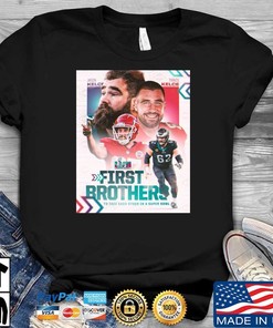 Philadelphia Eagles Kansas City Chiefs First Brothers Shirt NFL Football Champs