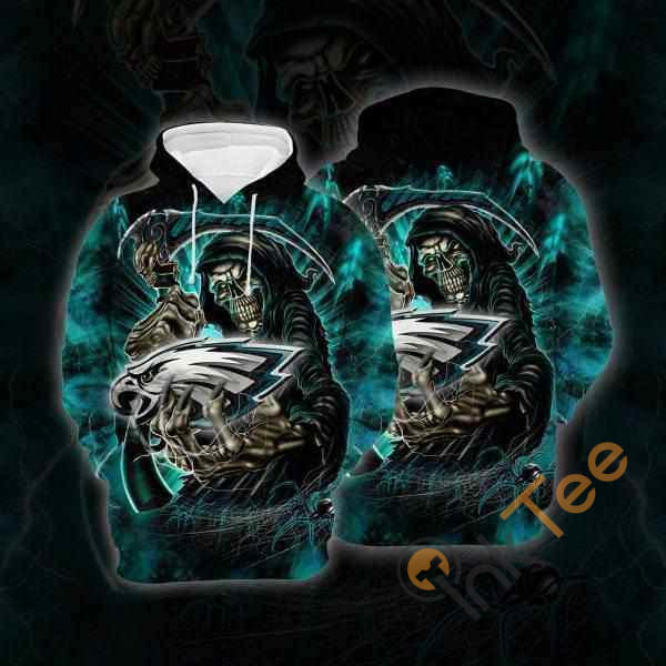 Philadelphia Eagles Life Reaper Hoodie 3d