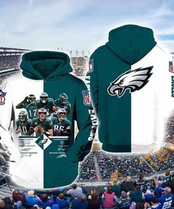 Philadelphia Eagles Nfl Lover Member Signatures Hoodie 3d