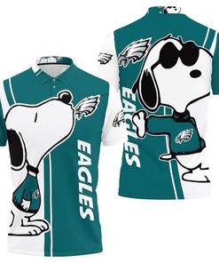 Philadelphia Eagles Snoopy Lover 3D All Over Print Polo Shirt