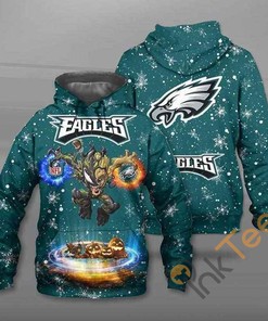 Philadelphia Eagles Venom Groot Halloween Hoodie 3d