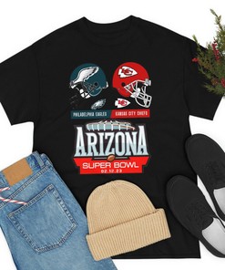 Philadelphia Eagles Vs Kansas City Chiefs Super Bowl 57 LVII T-Shirt Funny gift