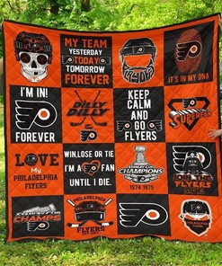 Philadelphia Flyers For Fan Gift Idea Quilt