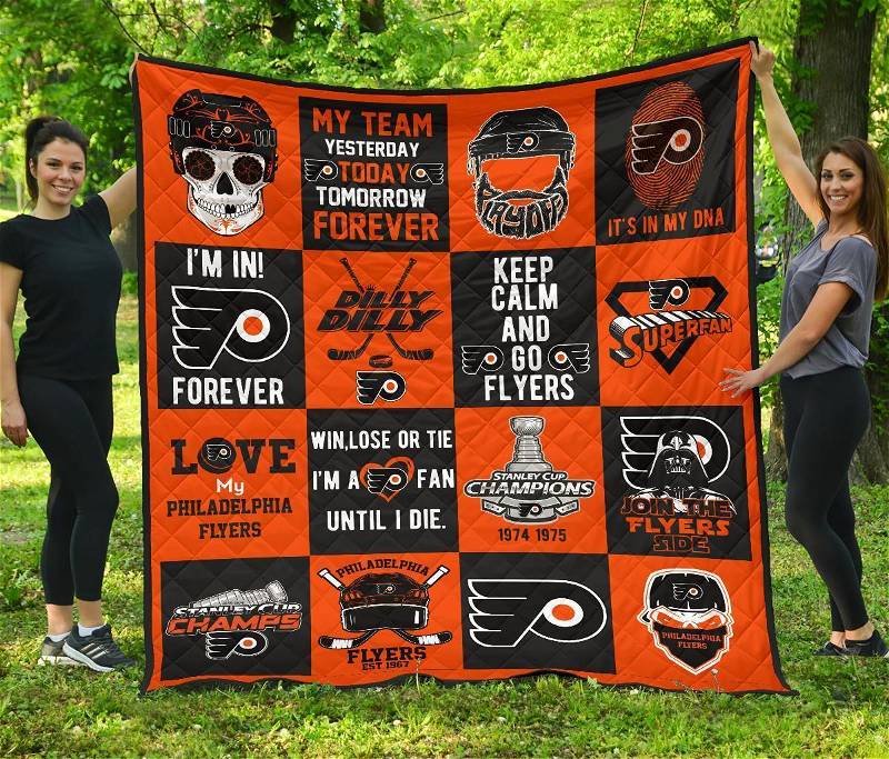 Philadelphia Flyers For Fan Gift Idea Quilt