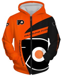 Philadelphia Flyers Hoodie 3D Zip Hoodie Gift for Fans