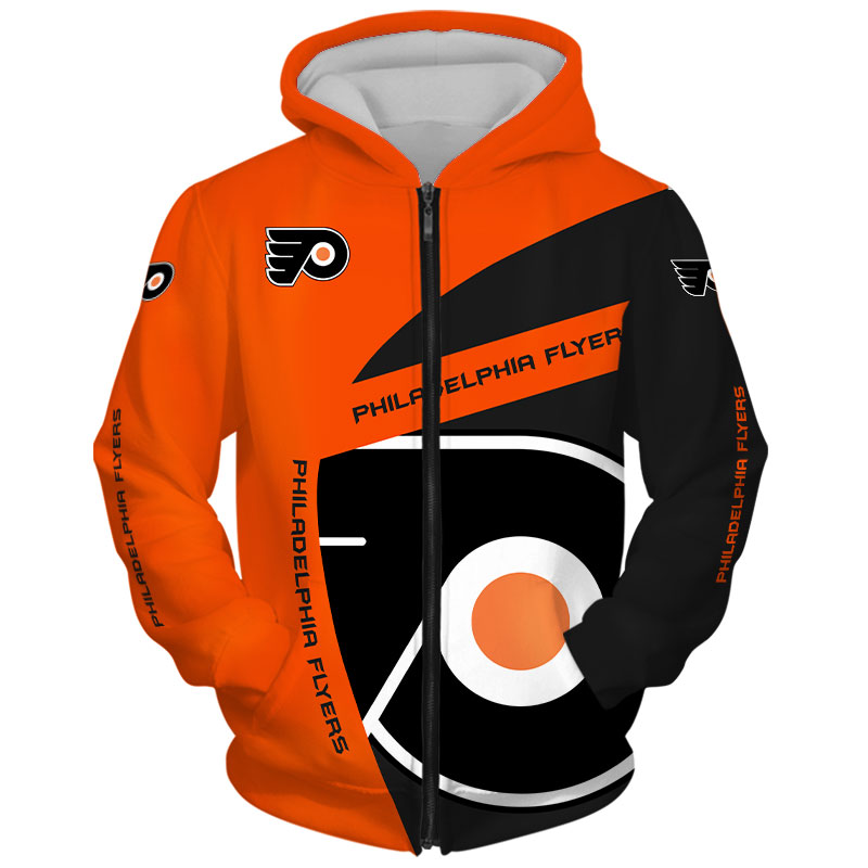 Philadelphia Flyers Hoodie 3D Zip Hoodie Gift for Fans