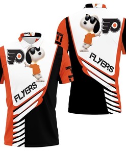 Philadelphia Flyers Snoopy For Fans 3D All Over Print Polo Shirt