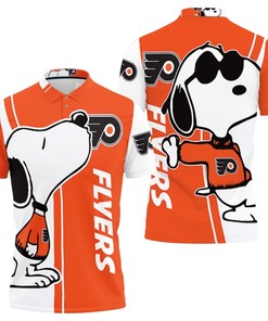 Philadelphia Flyers Snoopy Lover 3D All Over Print Polo Shirt