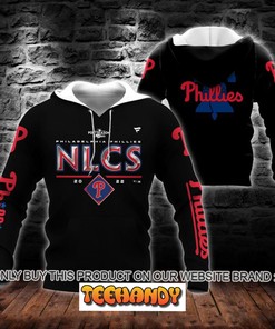 Philadelphia Phillies NLCS 2022 Postseason 3D Black Hoodie