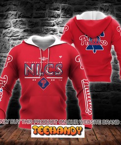 Philadelphia Phillies NLCS 2022 Postseason 3D Red Hoodie