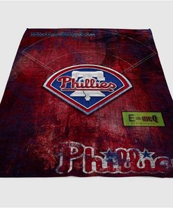 Philadelphia Phillies Sherpa Fleece Blanket Gifts for Family, for Couple