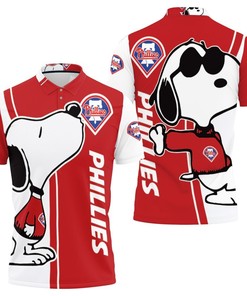Philadelphia Phillies Snoopy Lover 3D All Over Print Polo Shirt