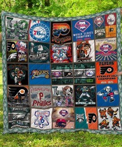 Philadelphia Teams Quilt Blanket Bedding Set for Home Décor