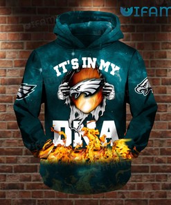 Philly Eagles Hoodie 3D It’s In My DNA Fire Philadelphia Eagles Gift