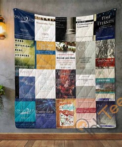 Philosophical Warmth: William Lane Craig Books Quilt Blanket Bedding Set with Pillowcases