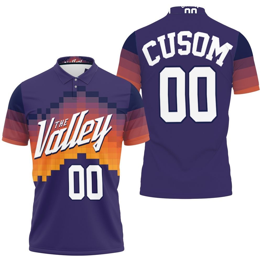 Phoenix Suns 2020 Earned Edition Jersey Inspired Personalized 3D All Over Print Polo Shirt