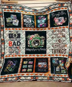 Photograph Quote Quilt Blanket Bedding Set