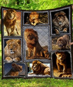 Photography Art Lion Collection Quilt Blanket Bedding Set
